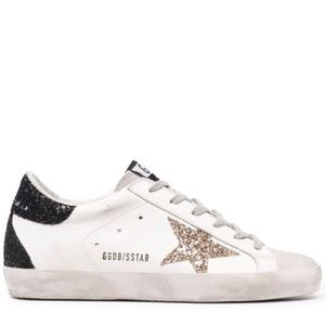 Gold glitter superstars